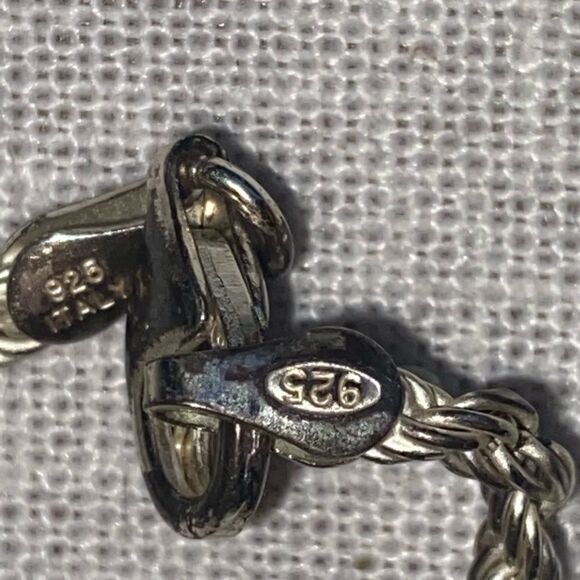 Seraphinite Pendent with Sterling Silver Italy Rope Chain Necklace - Picture 3 of 12